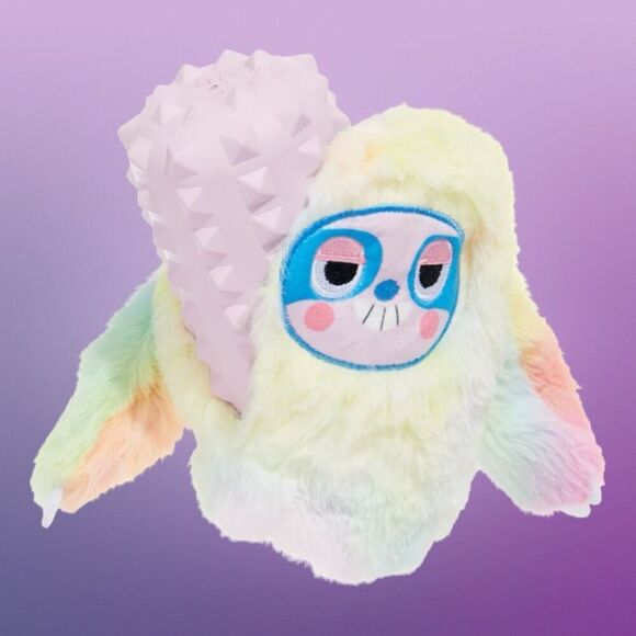 Bark Box 420 PINK Grateful Ted Super Chewer Sloth Plush Surprise Toy NWT - Picture 3 of 3